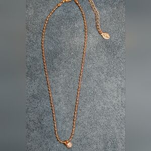 ALDO Rose Gold Necklace with Sparkling Pendant